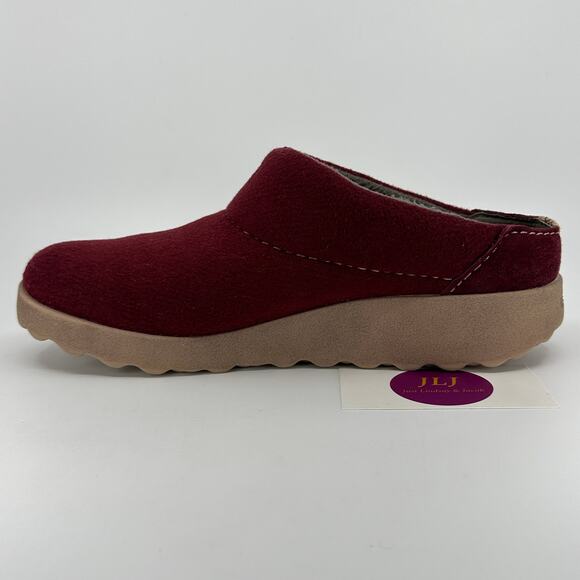 Dansko Women's Lucie Wool Blend Cranberry Comfort Mules Size 39 EU/ 8.5-9 US - Picture 8 of 12
